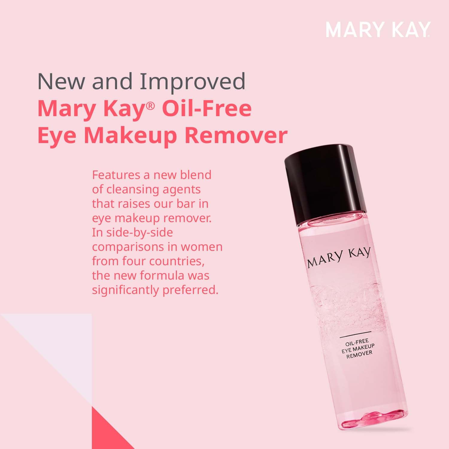 Mary Kay Démaquillant Yeux Sans Huile: emballage pratique pour votre routine soin