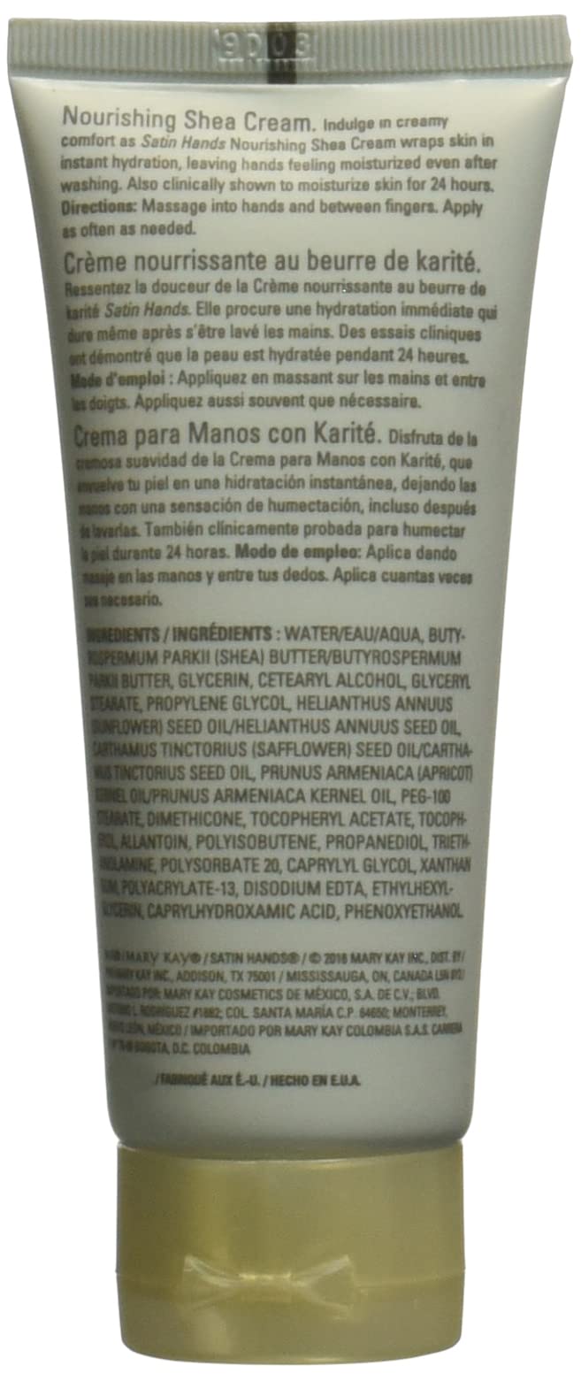Texture onctueuse de la creme Satin Hands Mary Kay pour une application douce