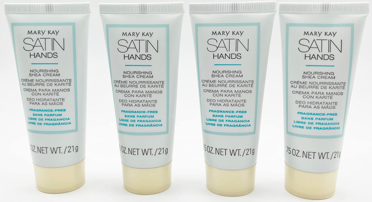 Mary Kay Satin Hands crème mains sans parfum, hydratation légère et douceur immédiate.