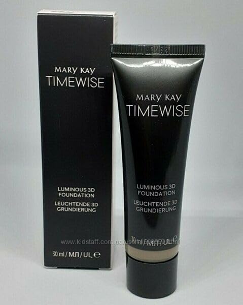 Fond de teint Mary Kay TimeWise lumineux avec pompe pour doser facilement et proprement.