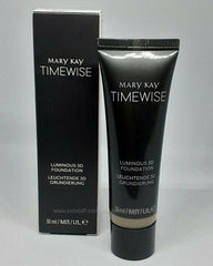 Fond de teint Mary Kay TimeWise lumineux avec pompe pour doser facilement et proprement.