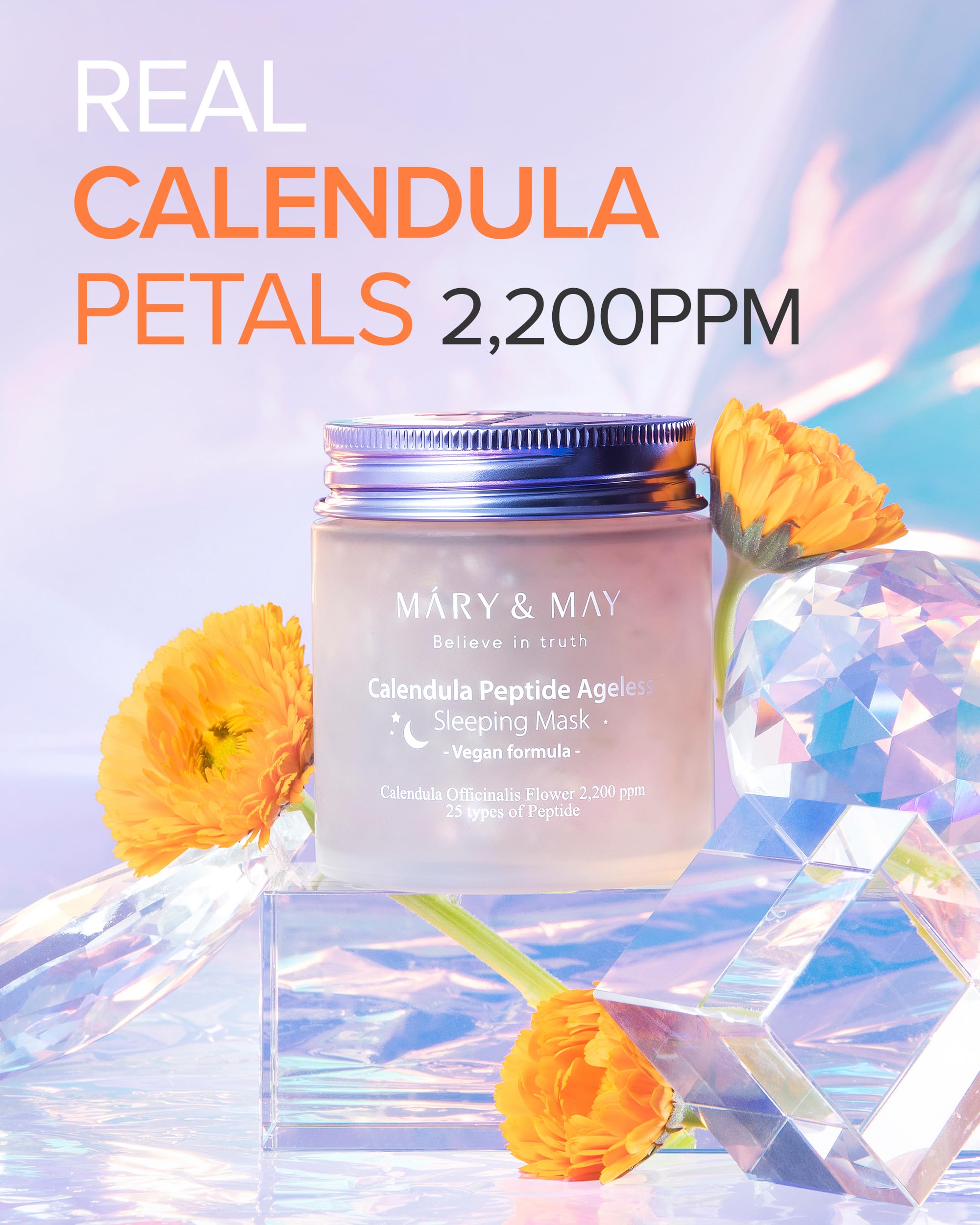 Hydratation intense Mary&May, soin nocturne apaise les tiraillements.