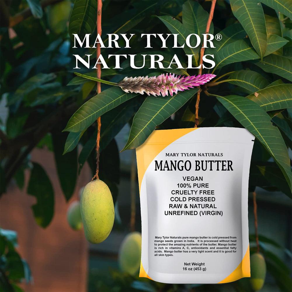 Beurre Mary Tylor Naturals pour peau hydratée et douce après application.