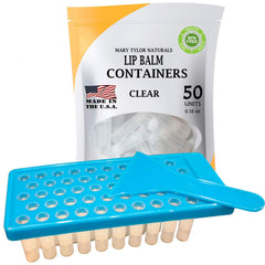 Kit Mary Tylor Naturals avec plateau de remplissage pour baume à lèvres, pratique et précis.