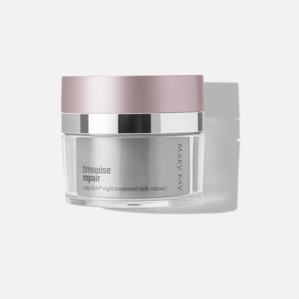 Mary Kay TimeWise Repair Volu-Firm Night Treatment, crème nocturne hydratante pour une peau repulpée et souple