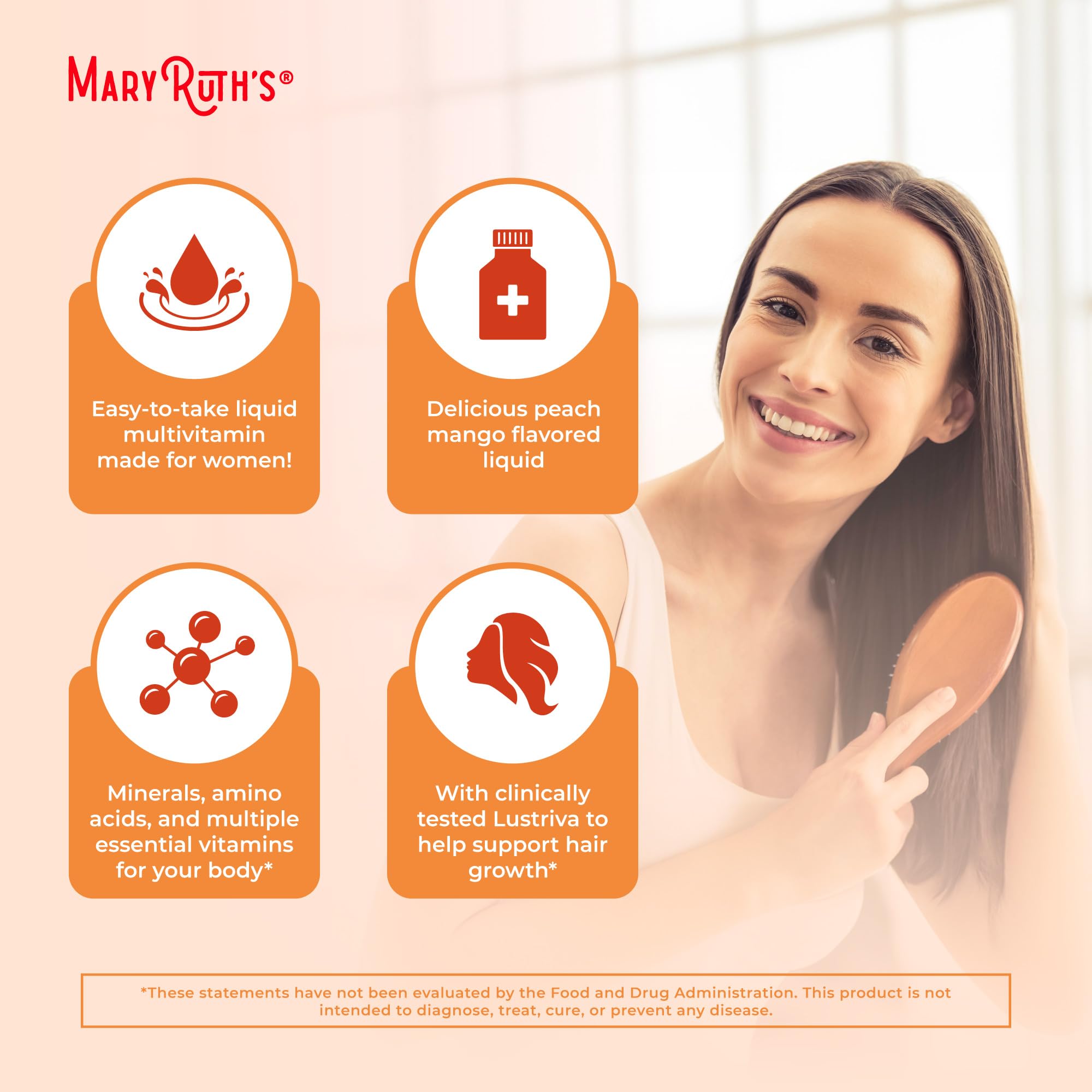 Formule vegan sans lactose sans gluten sans noix et sans sucre MaryRuth's