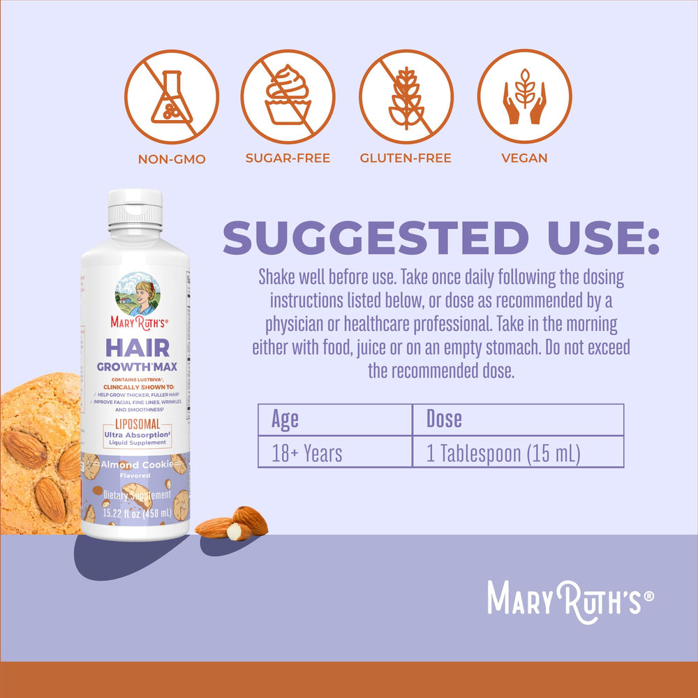 MARYRUTH'S Gouttes-dose faciles à ajouter à une boisson.