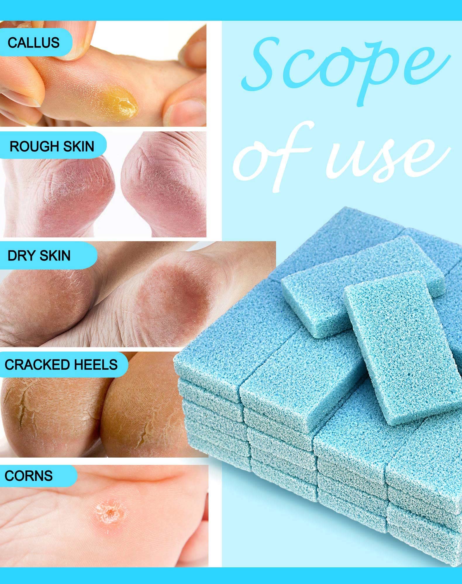 Maryton emballage 40 tampons pieds bleus, usage hygiénique.