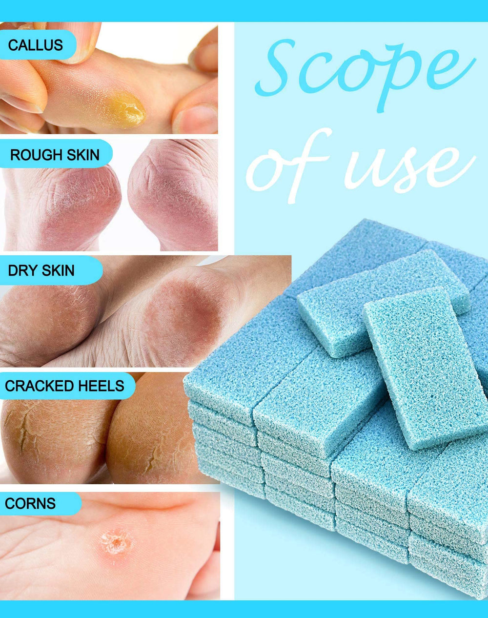 Maryton emballage 40 tampons pieds bleus, usage hygiénique.