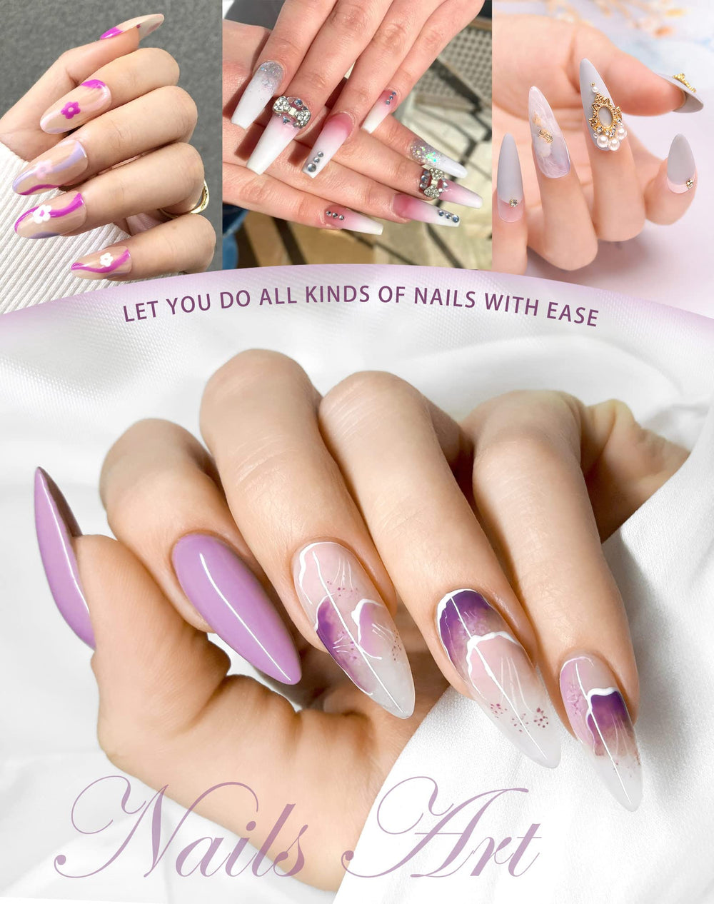 Préparation des ongles avec Maryton pour gel et colle, netteté assurée.