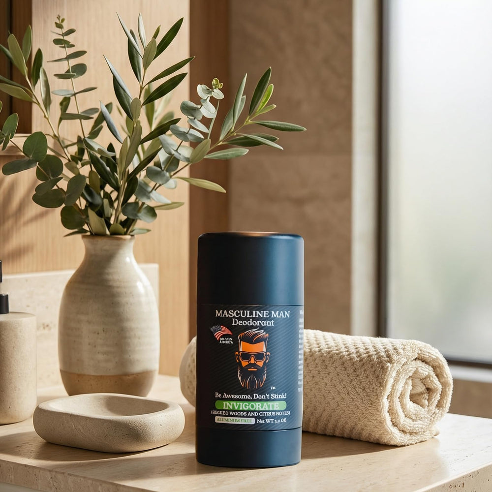 Fabriqué aux États-Unis, déodorant naturel et sans aluminium.