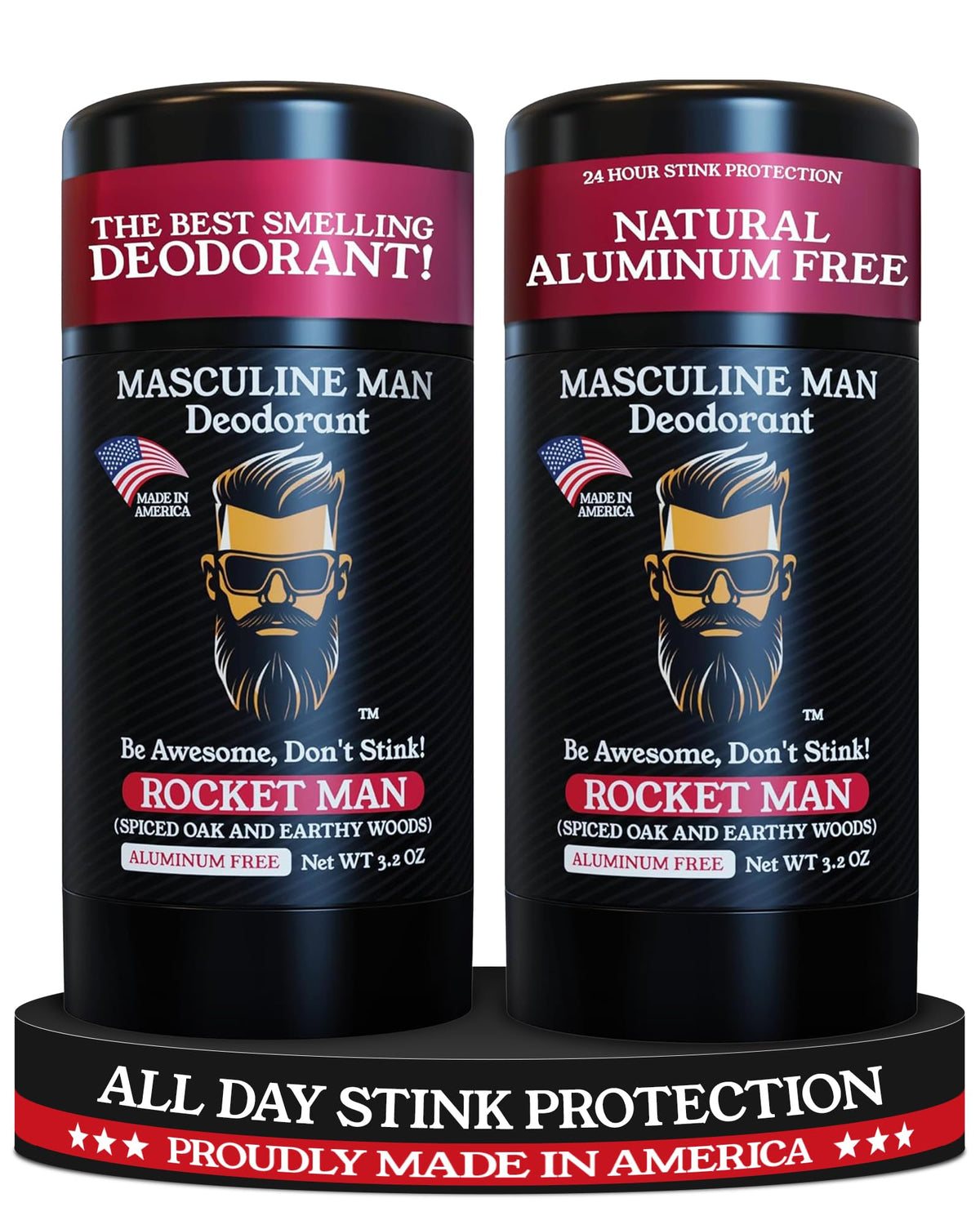 MASCULINE MAN Rocket Man, déodorant stick format voyage pour homme.