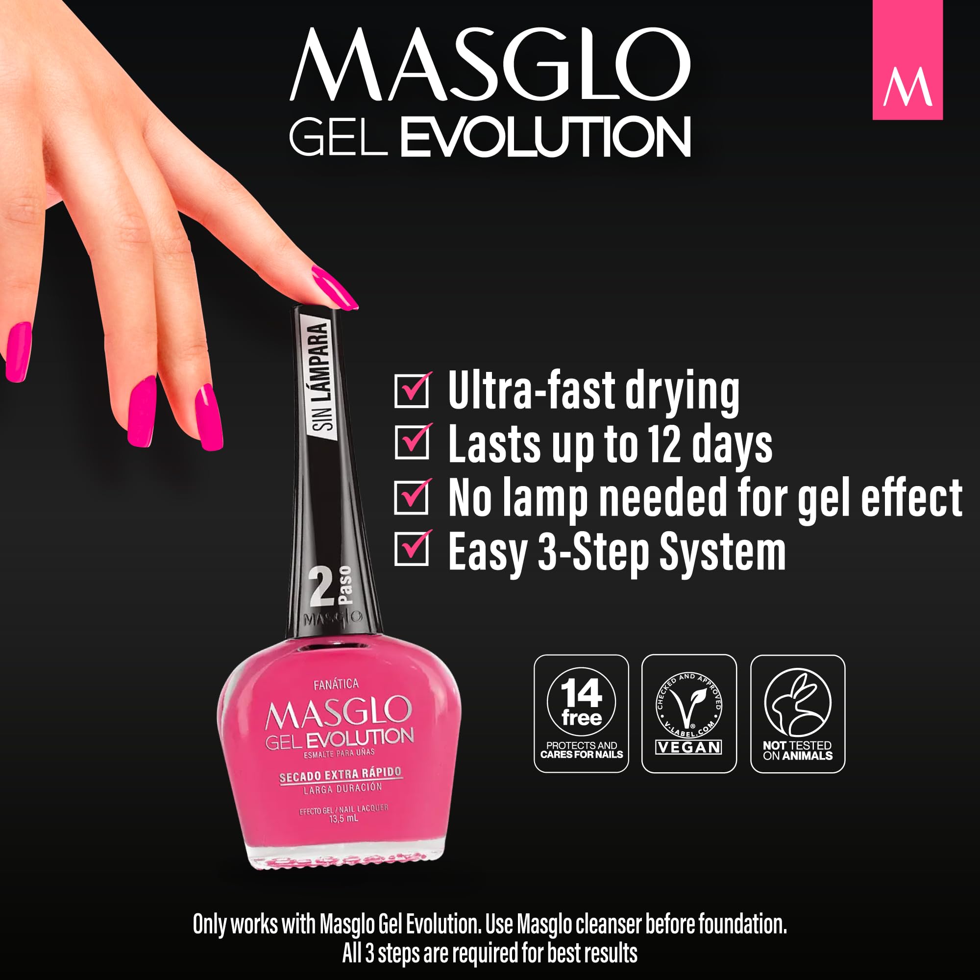 Masglo Gel Evolution – emballage élégant prêt à offrir.