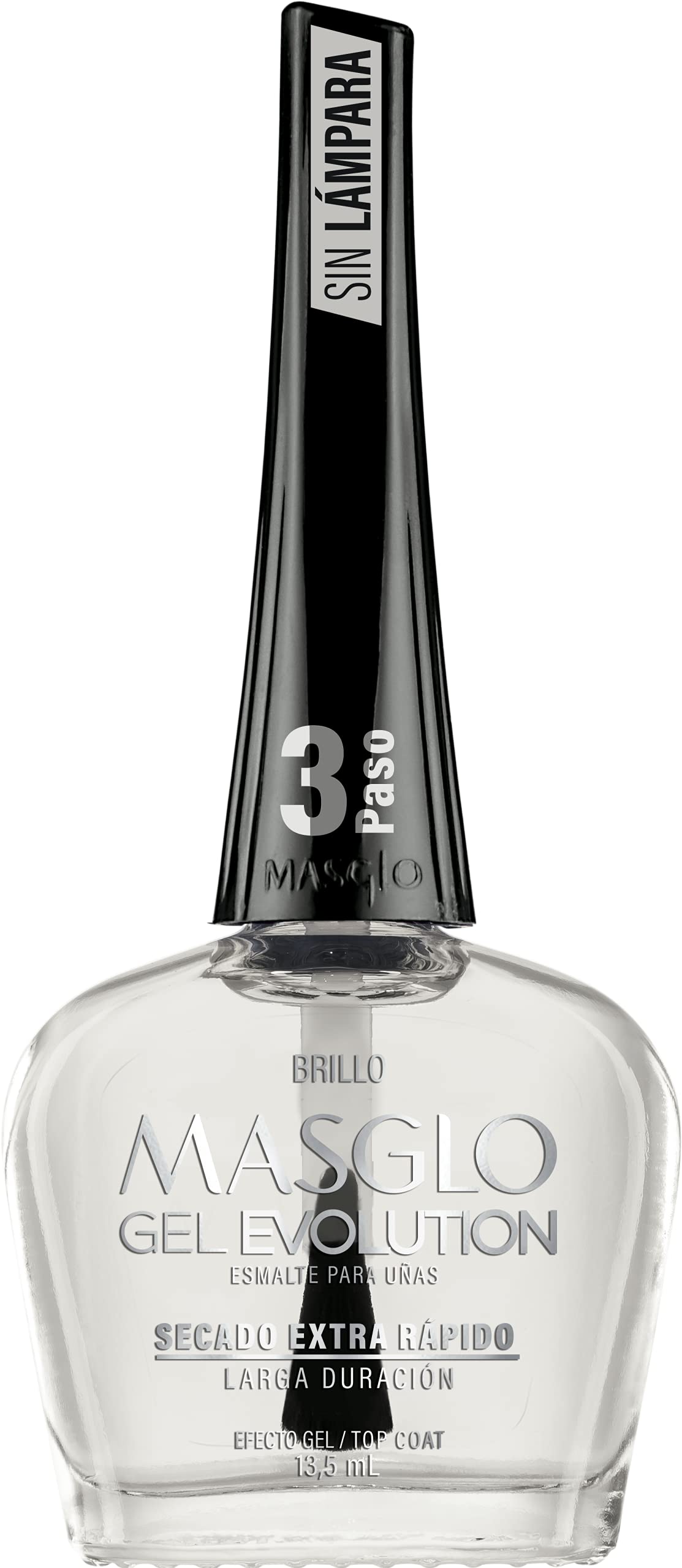 Masglo Gel Evolution – ongles brillants après application, tenue jusqu'à 12 jours.