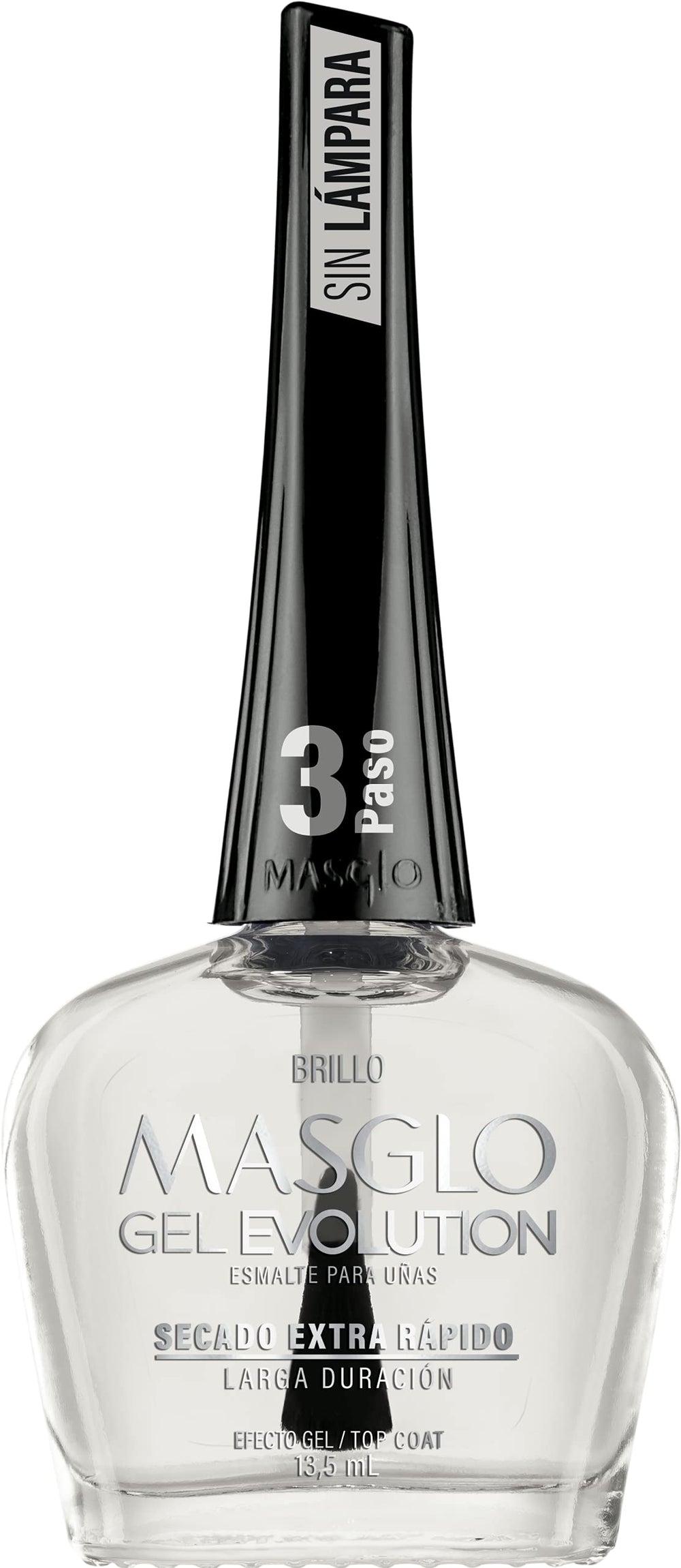 Masglo Gel Evolution – ongles brillants après application, tenue jusqu'à 12 jours.