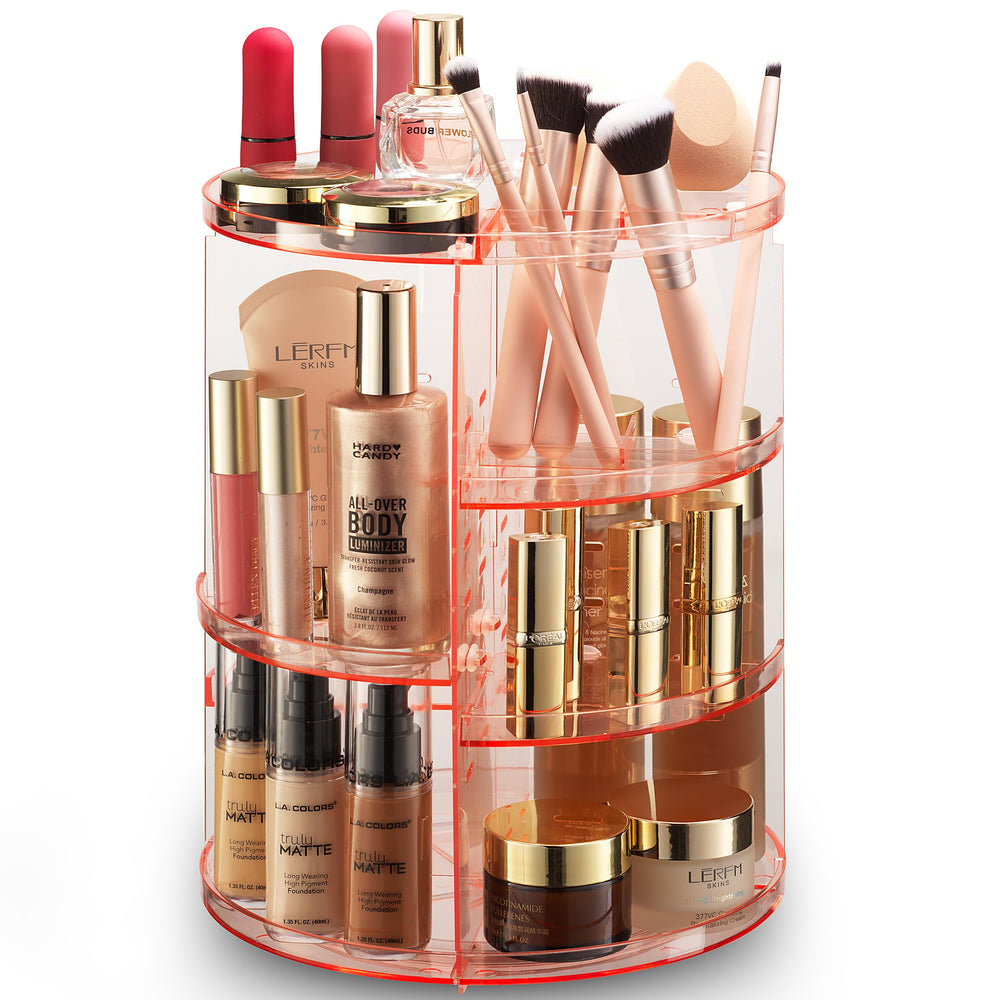 Masirs organiseur maquillage rotatif 360° facilite l'accès rapide à vos produits.