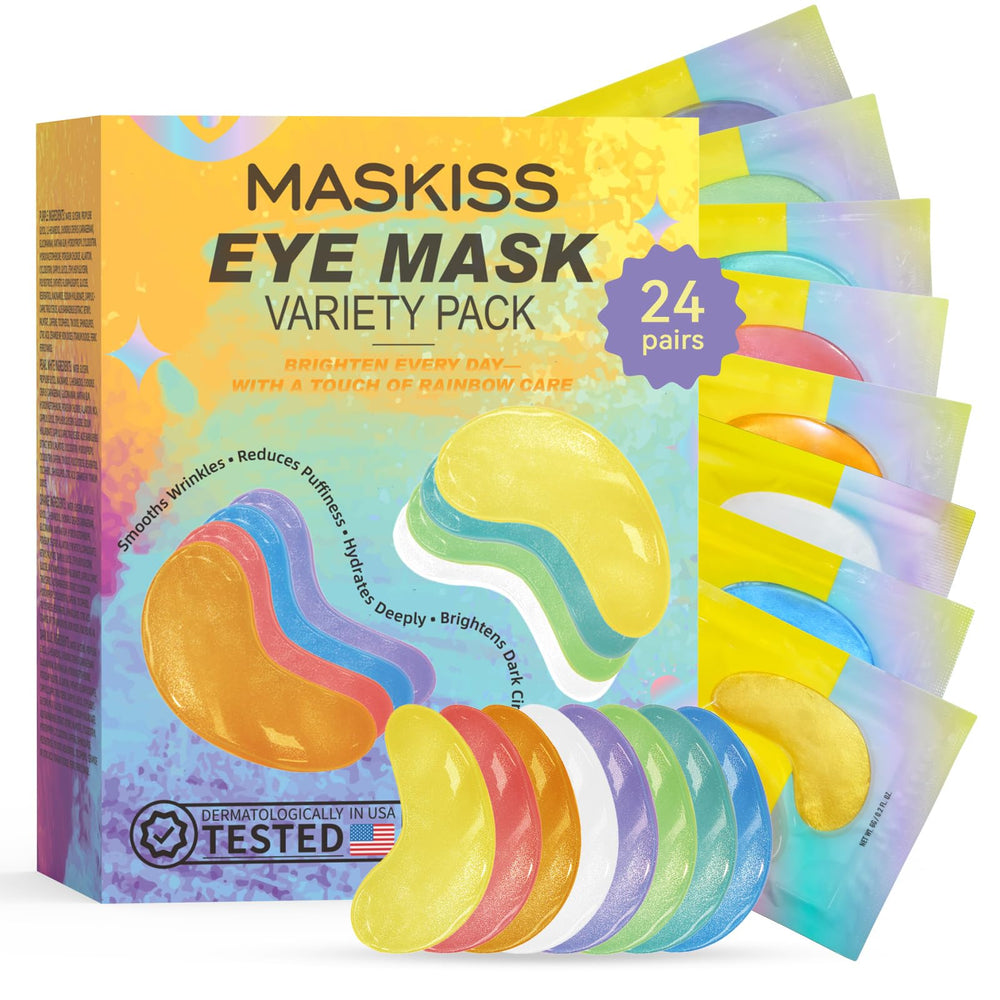 Patchs sous les yeux Maskiss ensemble 8 couleurs pour revitaliser le regard.