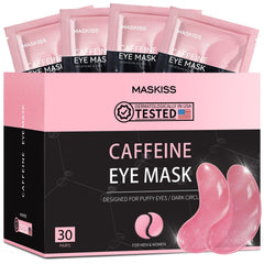 Patchs yeux Maskiss cafeine 30 paires, reduce les cernes et poches