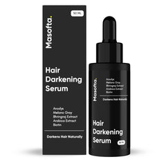 Masofta Serum Noircissement Cheveux: bouteille élégante affichant le soin ciblé pour colorer naturellement.