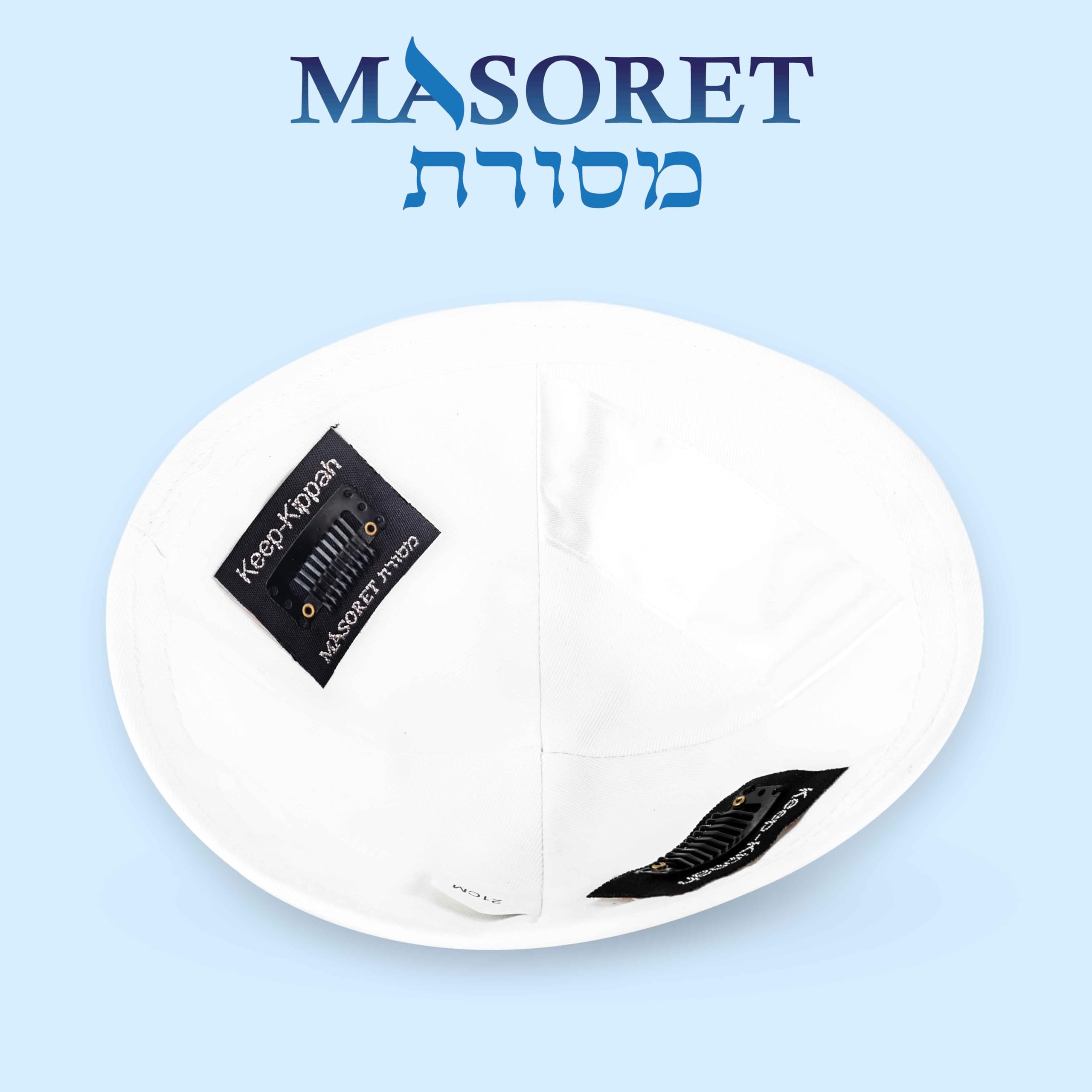 Masoret attache-kippah pour cheveux courts, maintien sûr