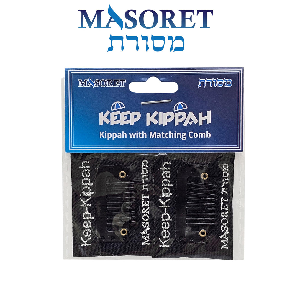 Masoret attache-kippah pour cheveux longs, fixation stable