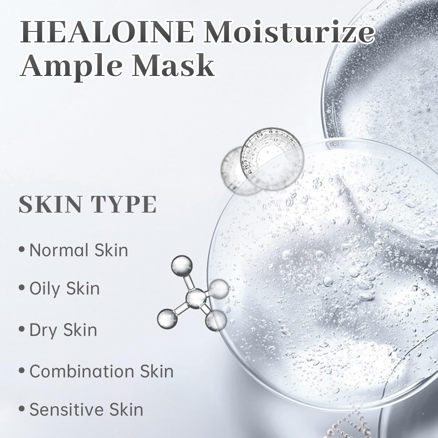 HEALOINE Masque: adapté aux peaux sensibles et sans irritants majeurs.
