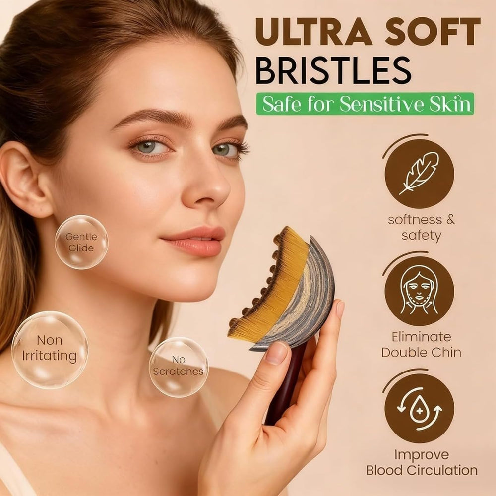 Masseur drainage lymphatique visage: stimule les canaux et améliore la tonicité.