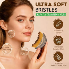 Masseur drainage lymphatique visage: stimule les canaux et améliore la tonicité.