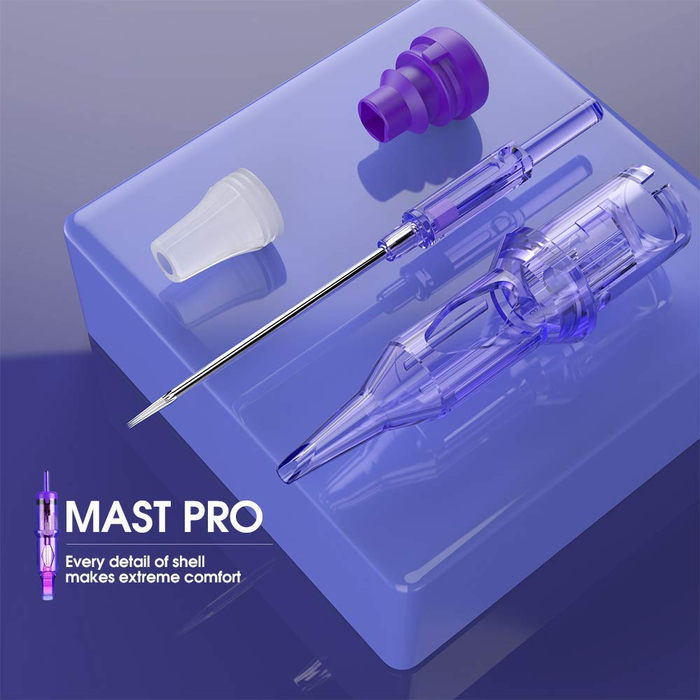 Aiguilles Mast Tattoo Pro 7RS pour des transitions ombrées en douceur.