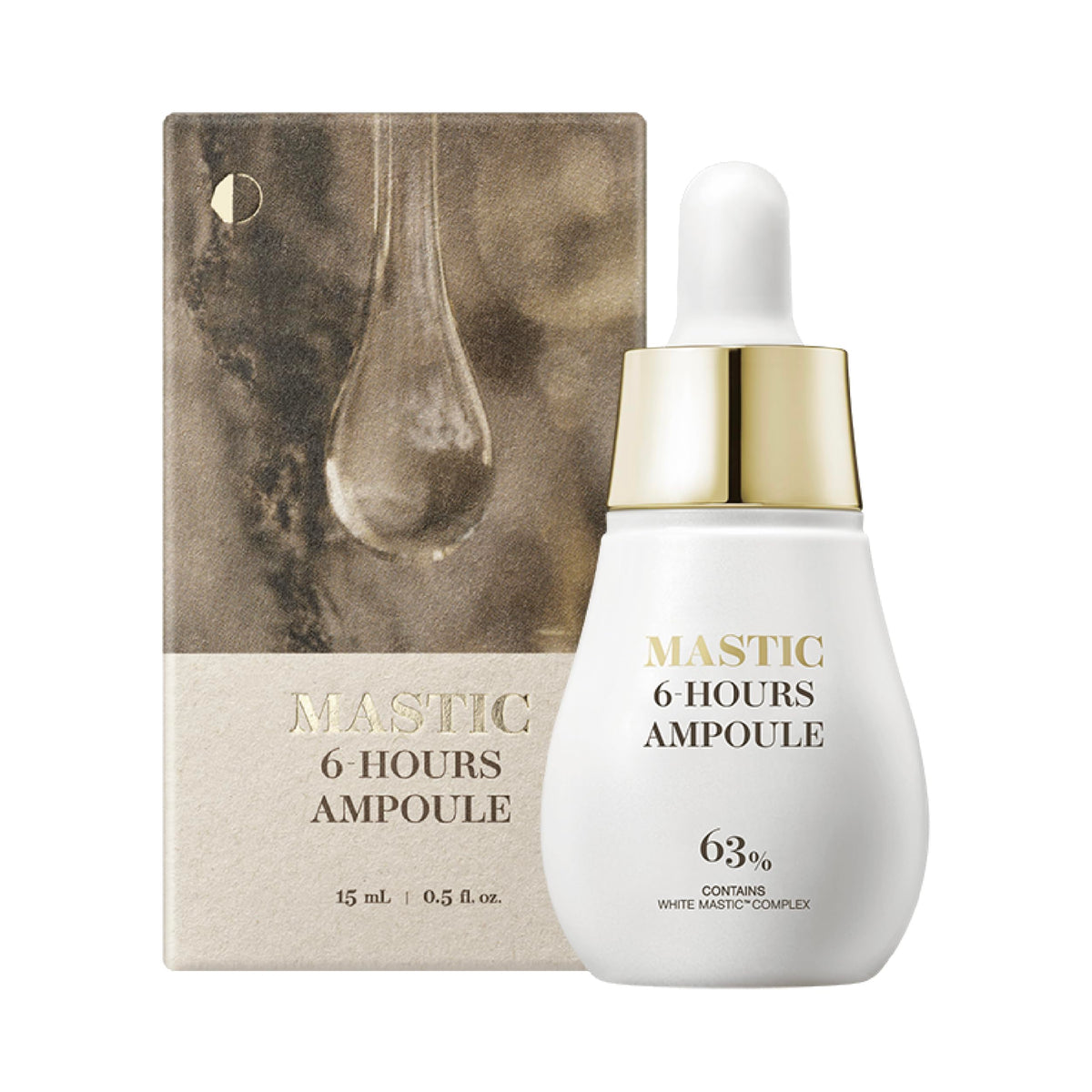 Mastina Mastic Ampoule – bouteille dropper pour une application précise et rapide.