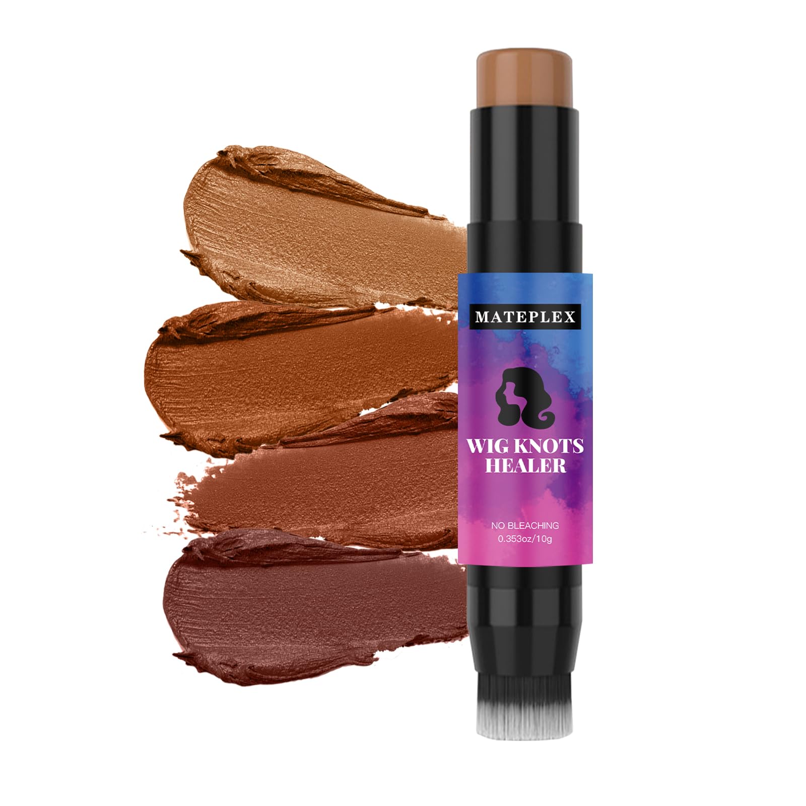 Mateplex conceleur-noeud-perruque palette couleurs pour un rendu naturel.