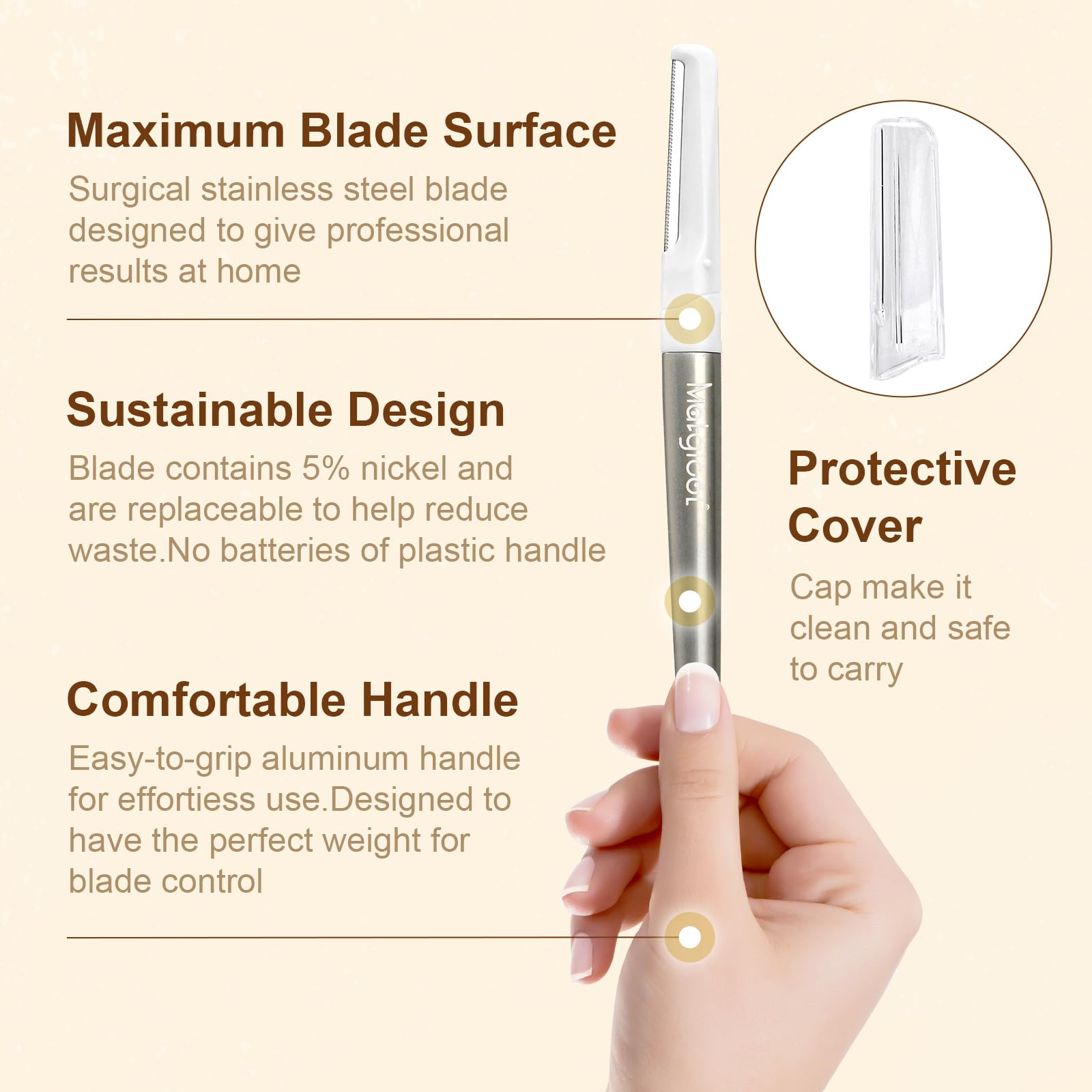 MATGICOL améliore l’application du maquillage après dermaplaning — teint plus uniforme.