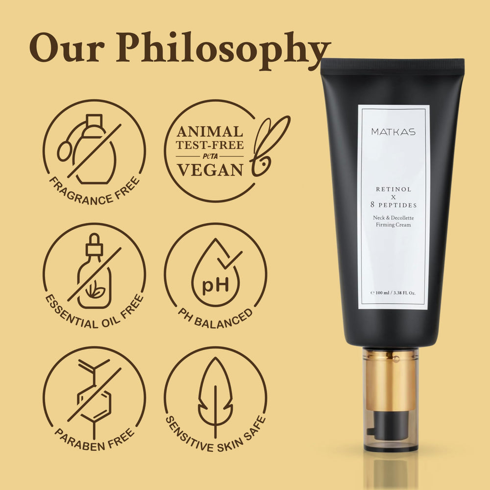 MATKAS Crème Cou Retinol Élasticité Cou — améliore l'élasticité du cou.