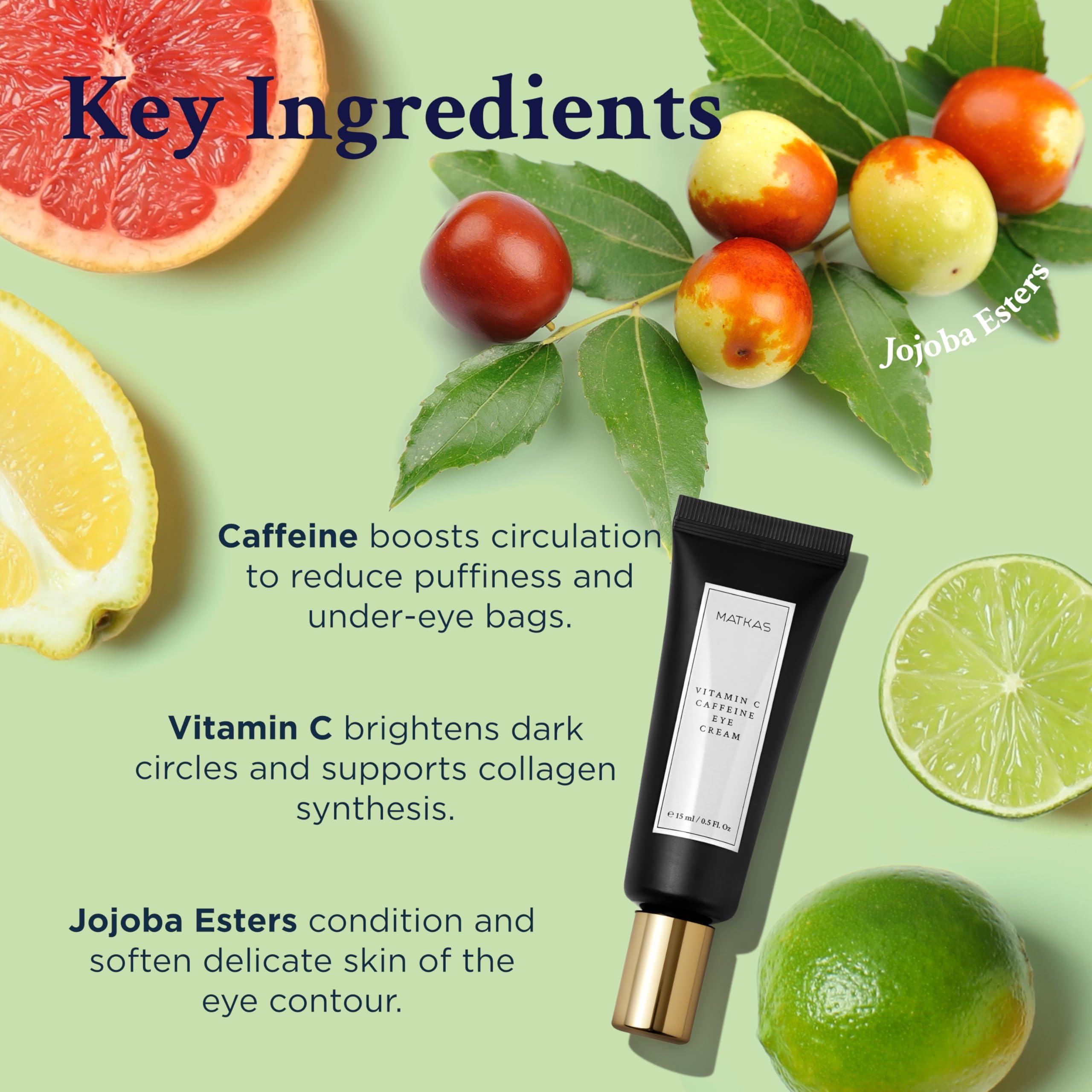 MATKAS crème yeux hyaluronique et jojoba – hydratation nourrissante.