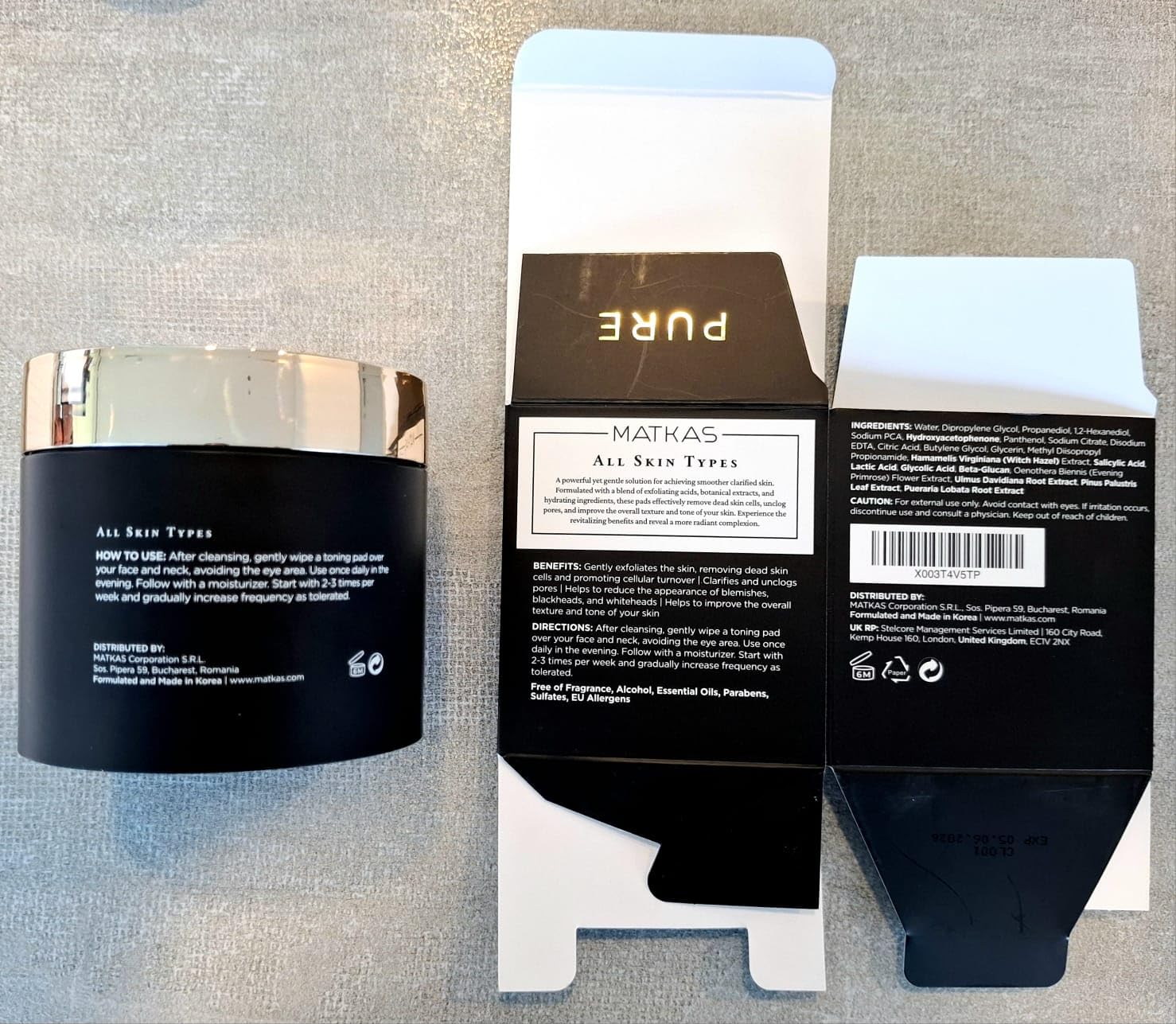 MATKAS packaging élégant : disques faciles à manipuler.