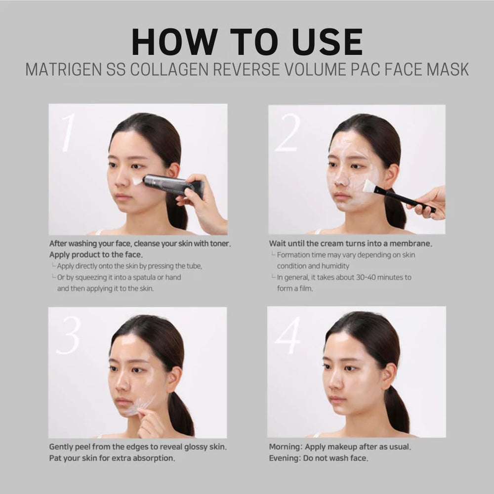 MATRIFEELGEN Gel visage – masque à retirer pour une utilisation domestique facile.