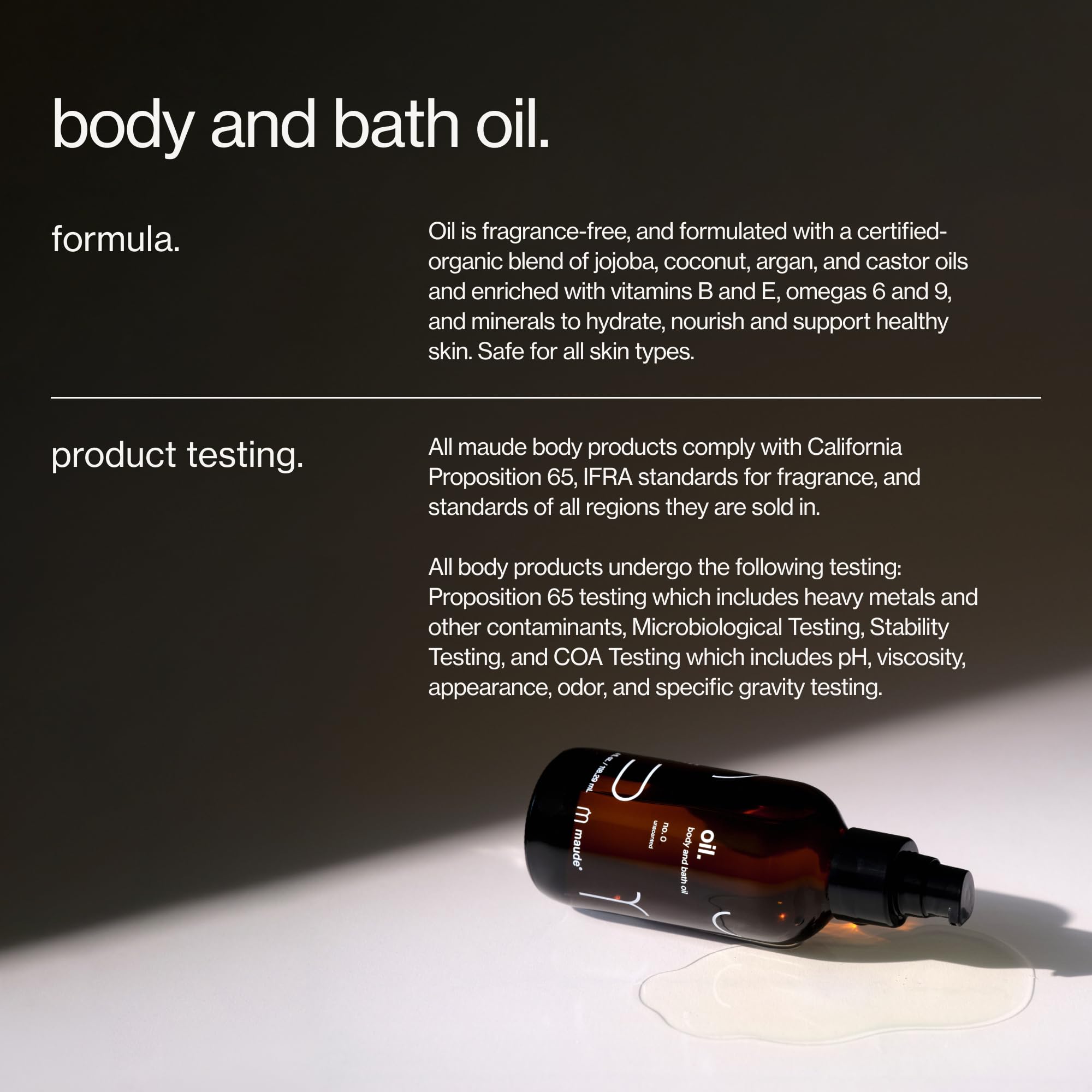 Maude Oil No. 0 – formulation coco et jojoba, soin nourrissant