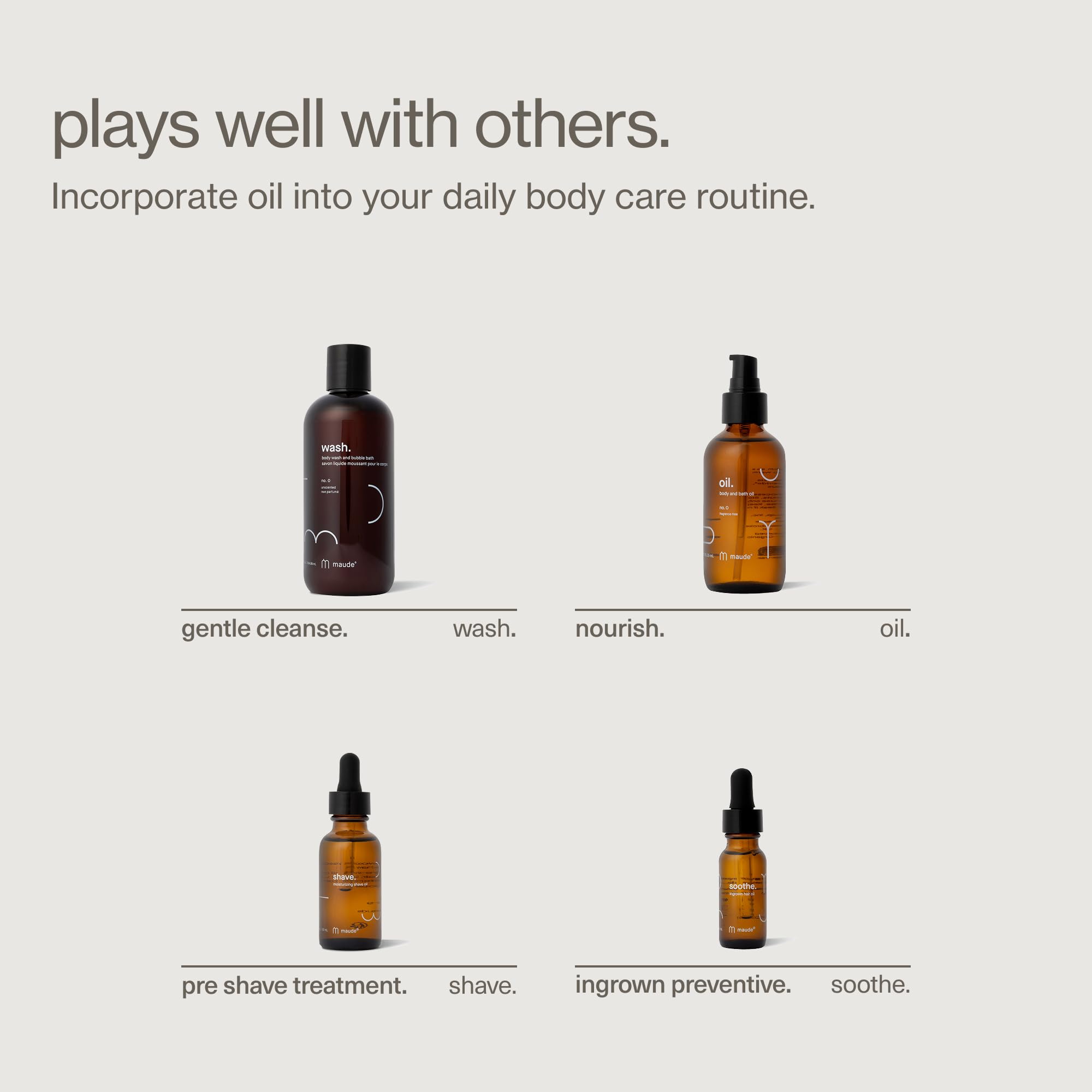 Maude Oil No. 0 – sans parfum, convient à tous les types de peau