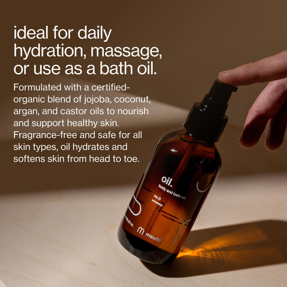 Maude Oil No. 0 – texture huile végétale prête à nourrir la peau