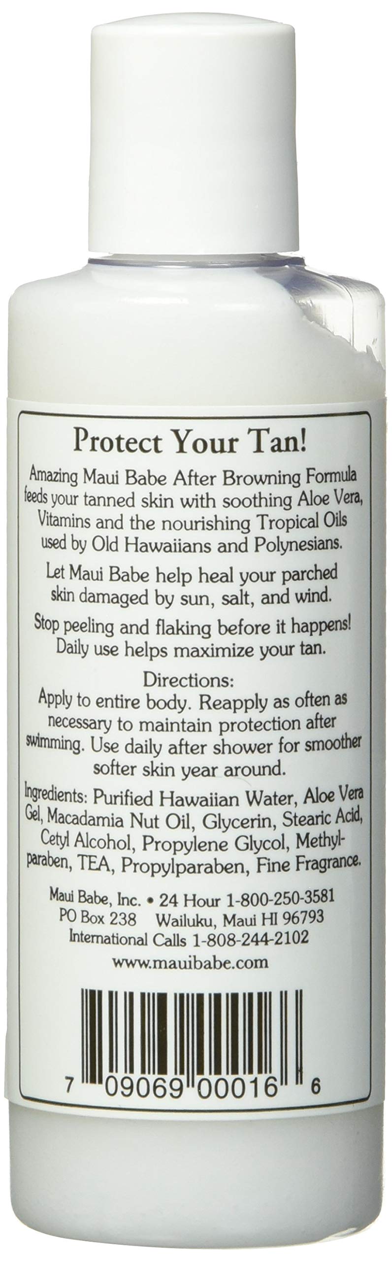 Maui Babe Après-Bronzage texture crème soyeuse pour nourrir et préserver le bronzage