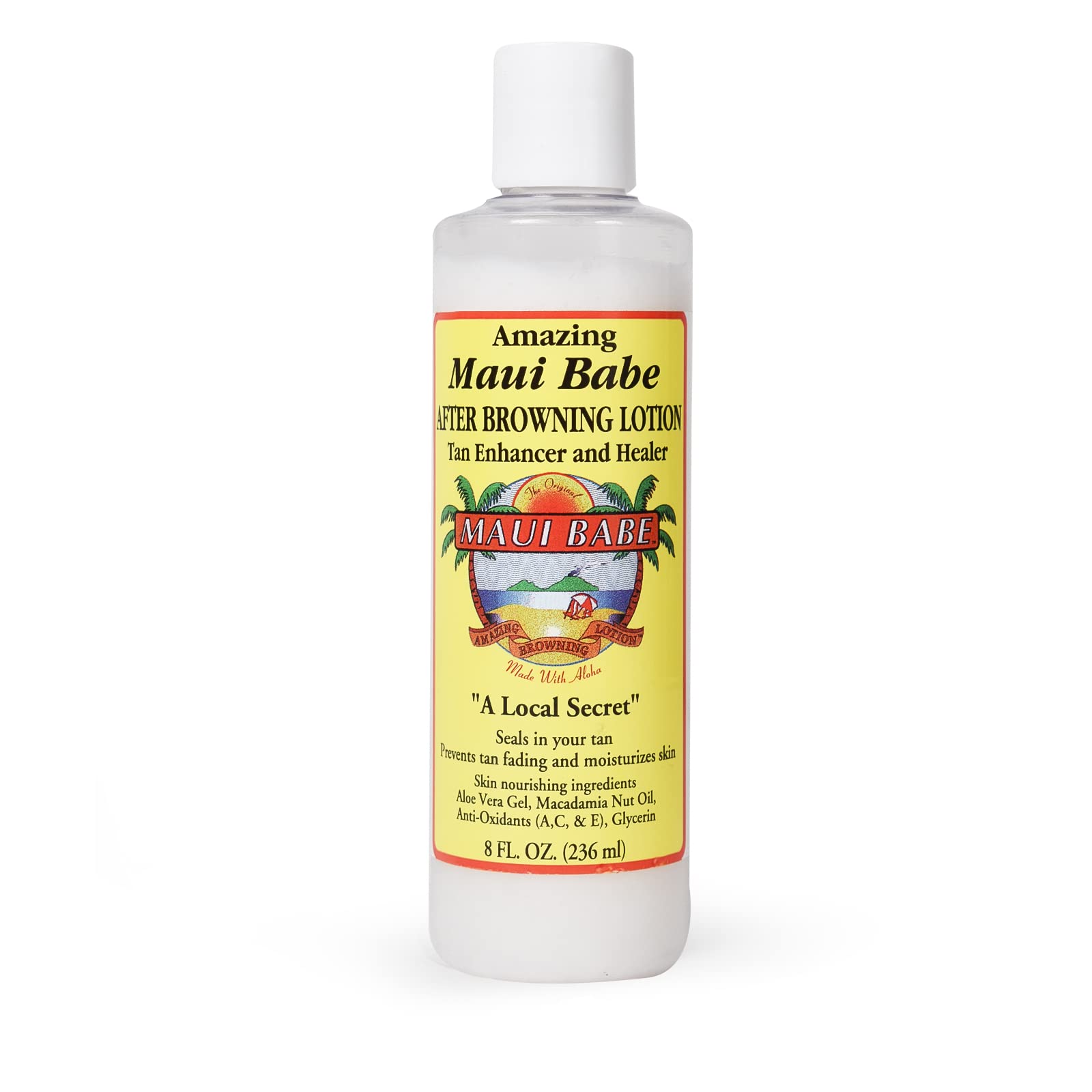 Maui Babe Après Soleil: lotion en bouteille prolonge le bronzage.