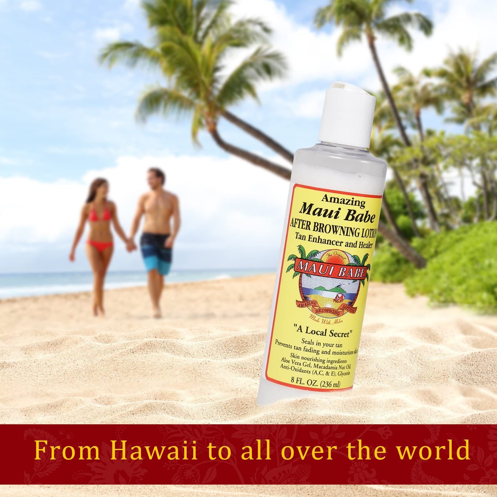 Emballage Maui Babe fabriqué aux États‑Unis.