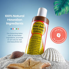 Application sur la peau avec Maui Babe pour hydratation et bronzage naturel