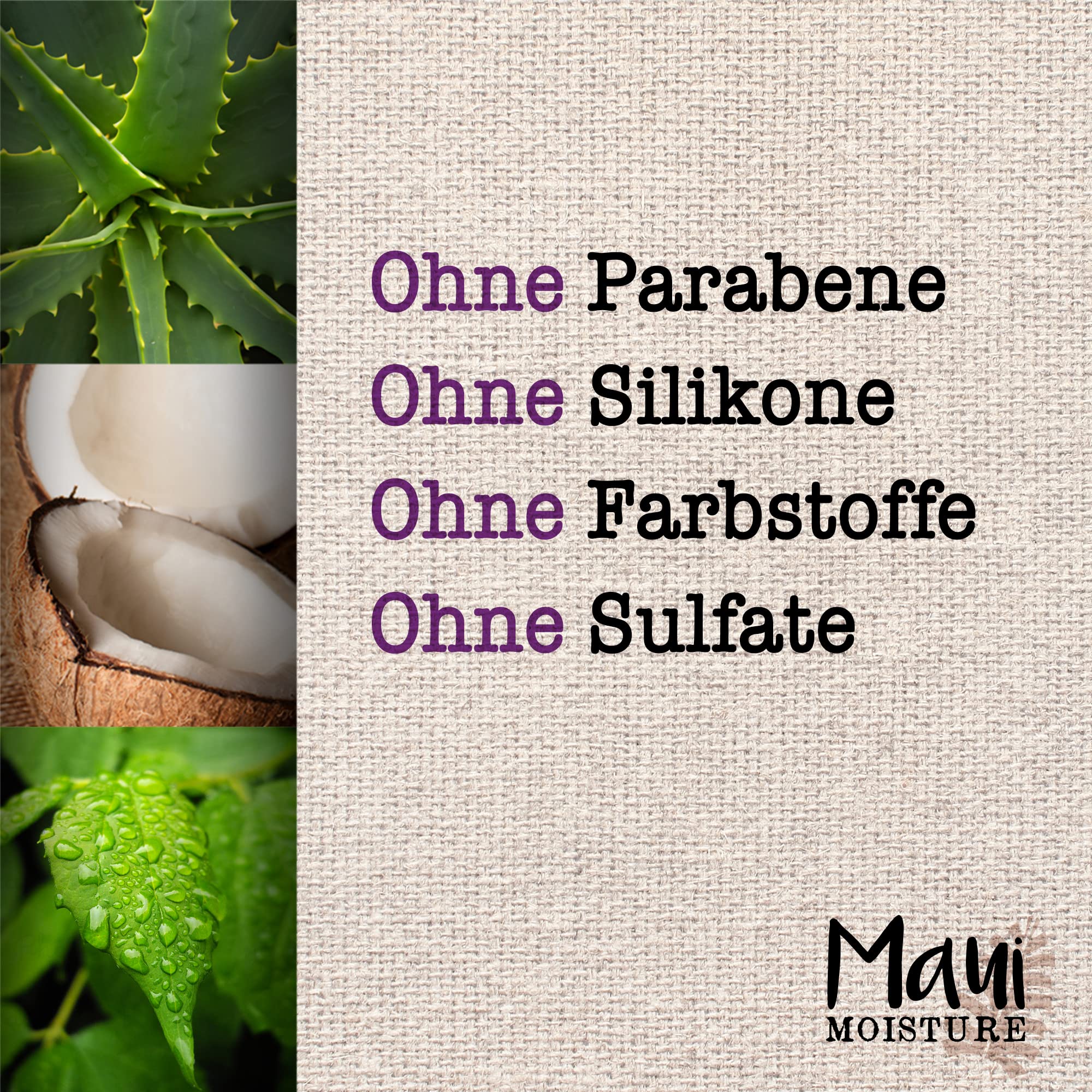 Cheveux après rinçage, douceur perceptible avec Maui Moisture