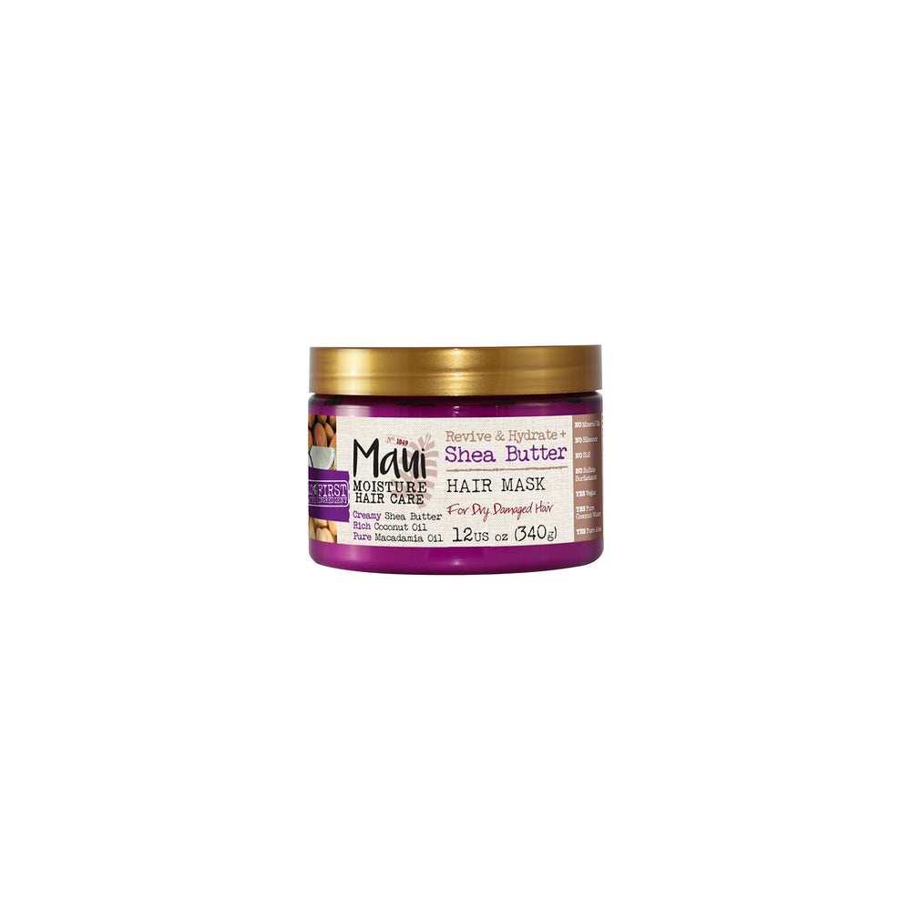 Maui Moisture Masque Beurre de Karité en pot, soin profond pour cheveux secs et abîmés