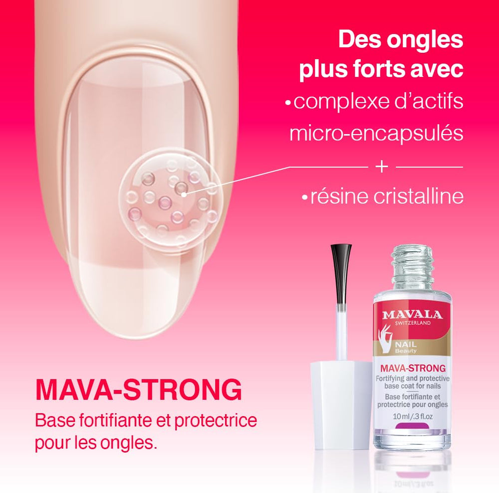 MAVALA Mava-Strong : huile d’arbre à thé et vitamine E pour nutrition.