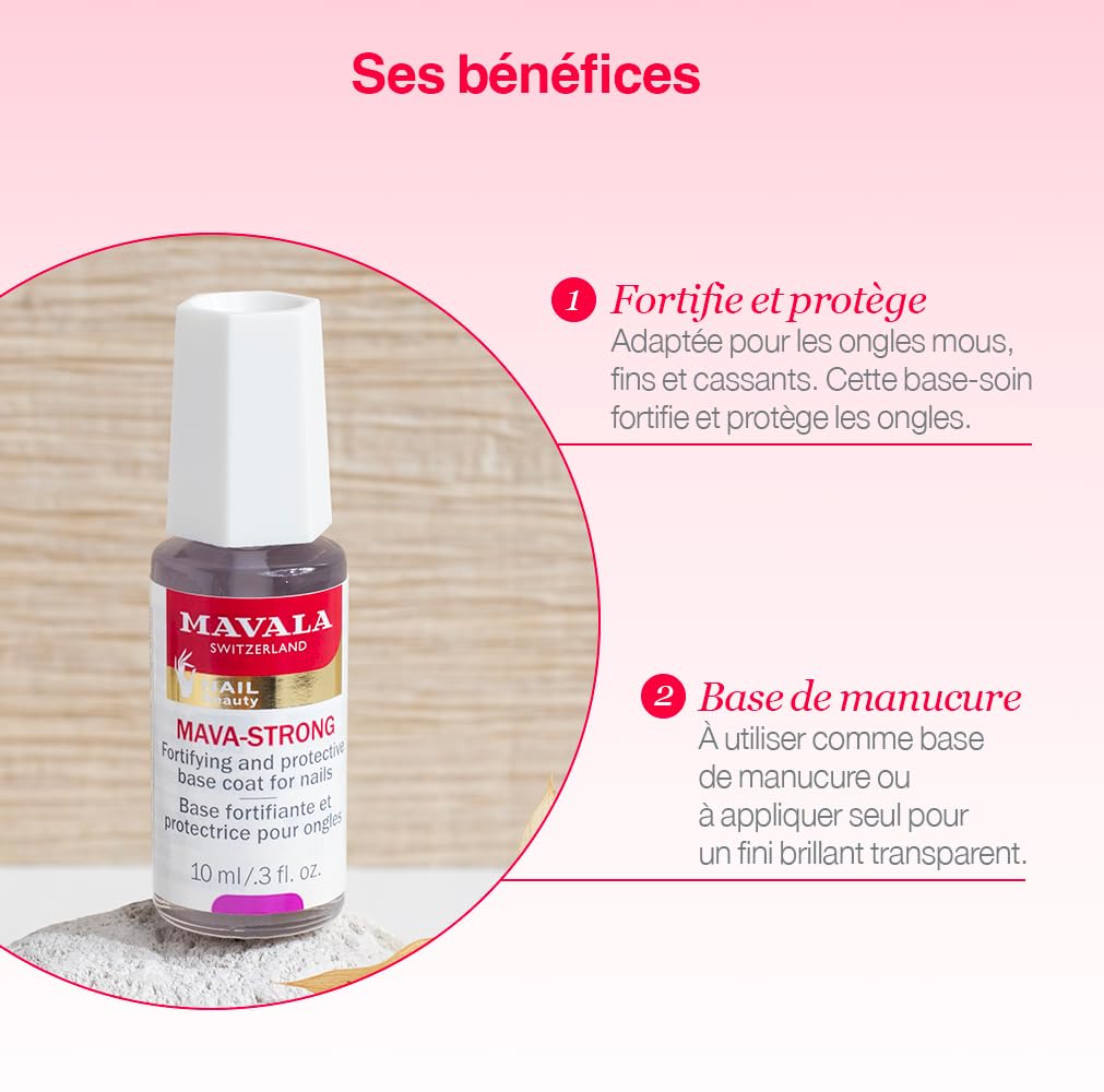 MAVALA Mava-Strong : finition incolore avec brillance naturelle.