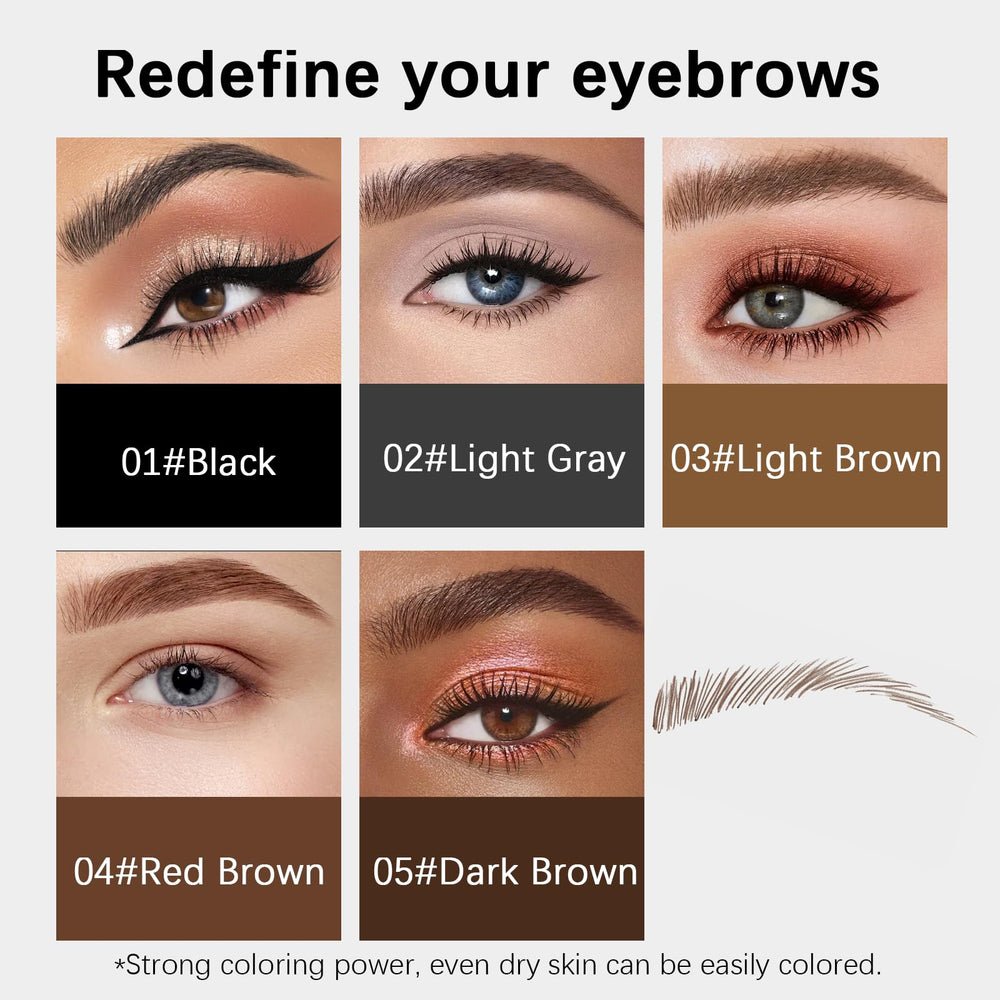 MAVENI Browcharm brosse intégrée pour estomper et obtenir un rendu homogène.