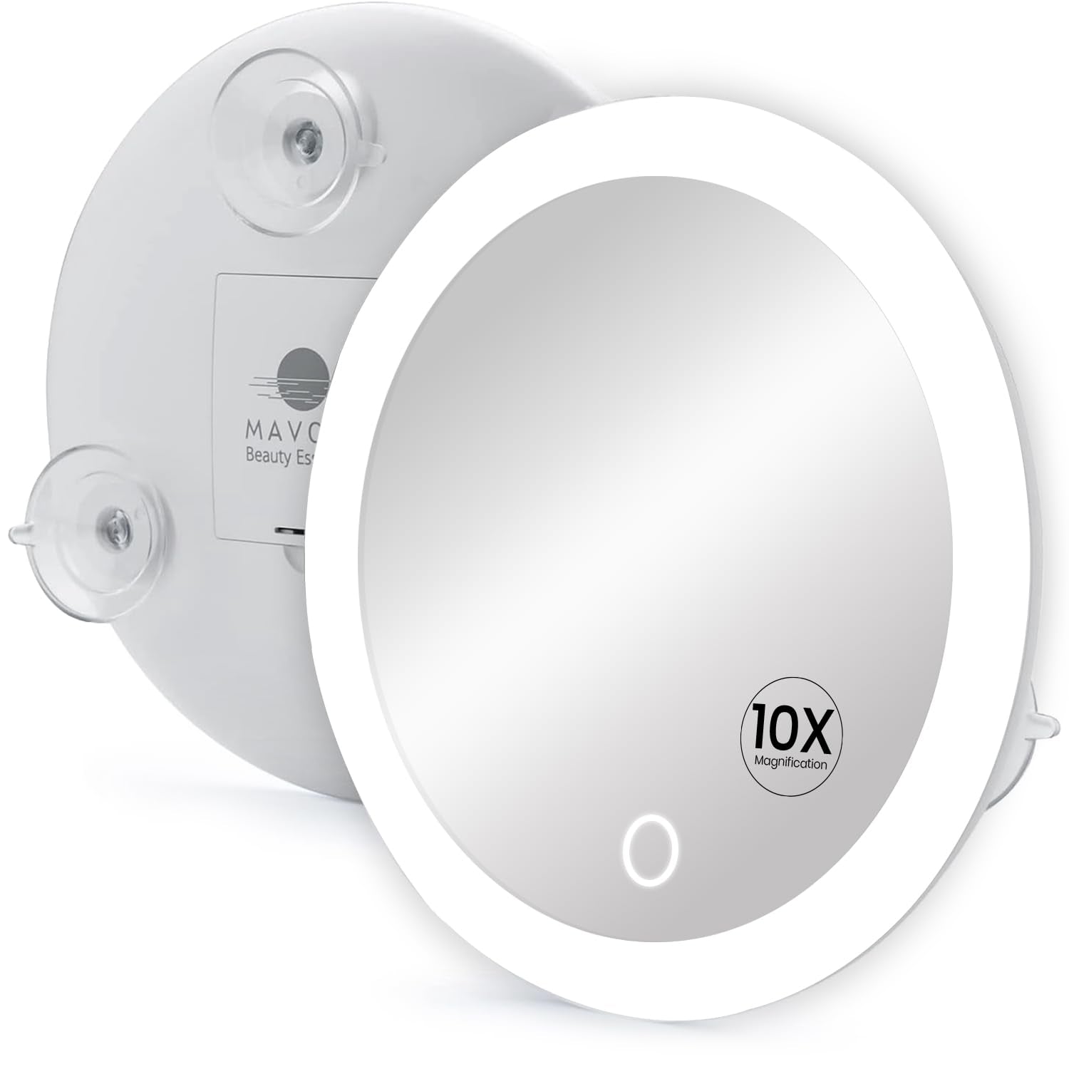 Mavoro miroir agrandissement 10x: vue nette pour maquillage précis.