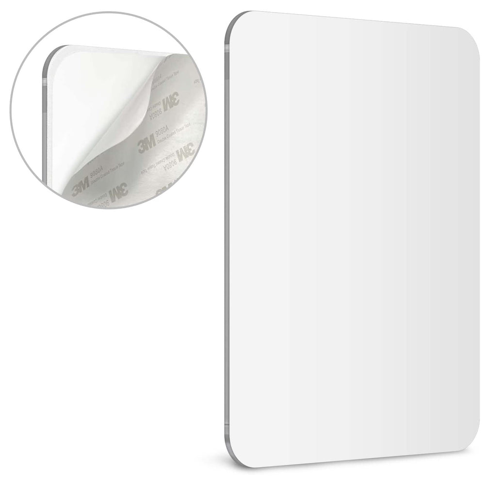 Mavoro Miroir Douche 7x9 – adhésif 3M, cadre minimal, réduction buée.
